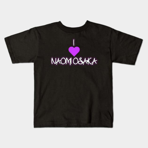 Naomi Osaka v2 Kids T-Shirt by Word and Saying